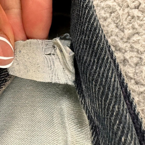 Vintage Harley Davidson Jeans size 28x30 Biker Blues High Waist Charcoal 90s - Picture 11 of 16